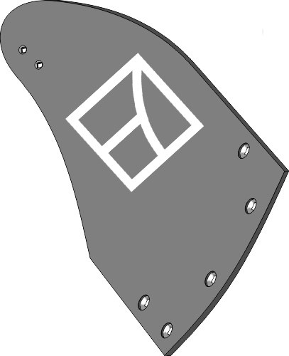 32.0127 Pflugteil Streichblech-Hinterteil BU2B R - rechts (3440710) passend für Lemken