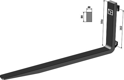 Gabelzinken 1200