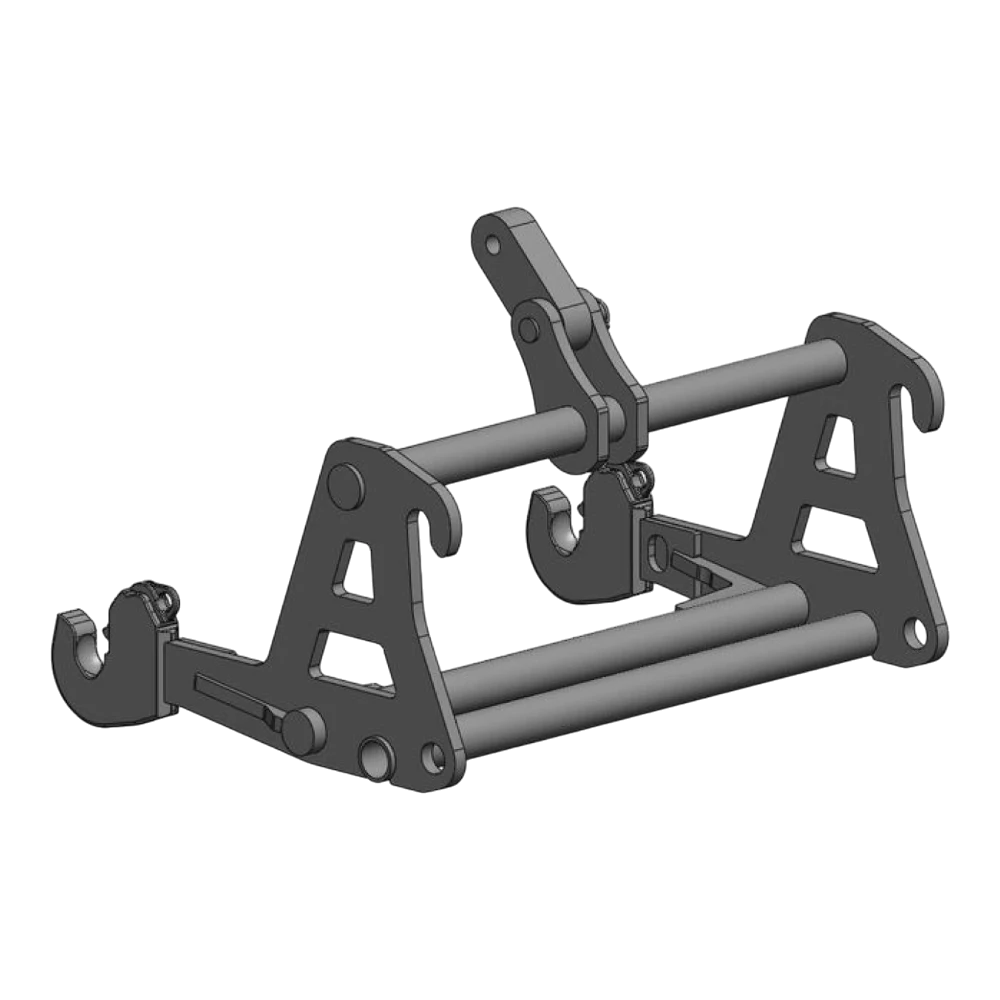Adapterrahmen Caterpillar auf 3-Punkt KAT 2 – Produktbild 1 Adapterrahmen Caterpillar auf 3-Punkt KAT 2 – Adapteransicht 1