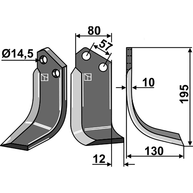 Celli 722557 Fräsmesser, rechte Ausführung IHOF CEL-31R