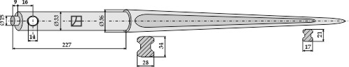 Frontladerzinken 1140mm