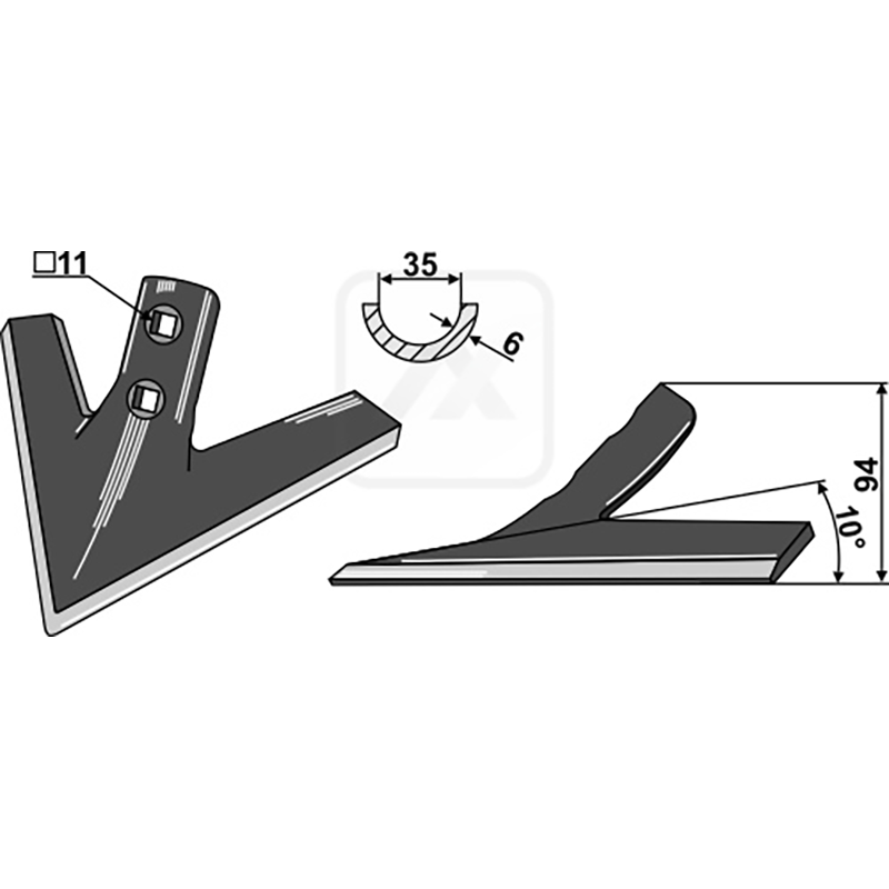 Landwirtschaft Bodenbearbeitung Grubber Schare & Leitbleche Gänsefussschar Landwirtschaft Bodenbearbeitung Grubber Schare & Leitbleche Gänsefussschar