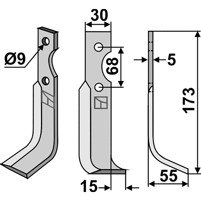 Benassi RT8/AN 7-8 - 6CM014 Fräsmesser, rechte Ausführung IHOF BEN-21R