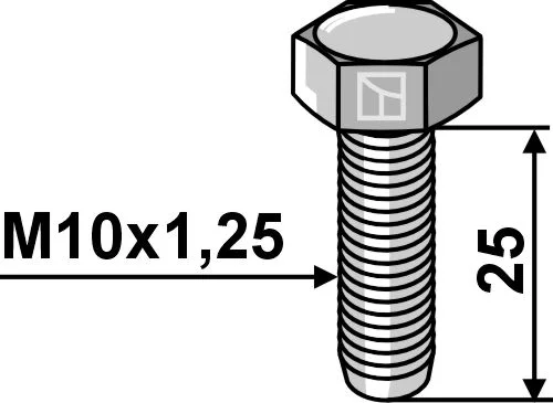 Schraube - M10x1,25
