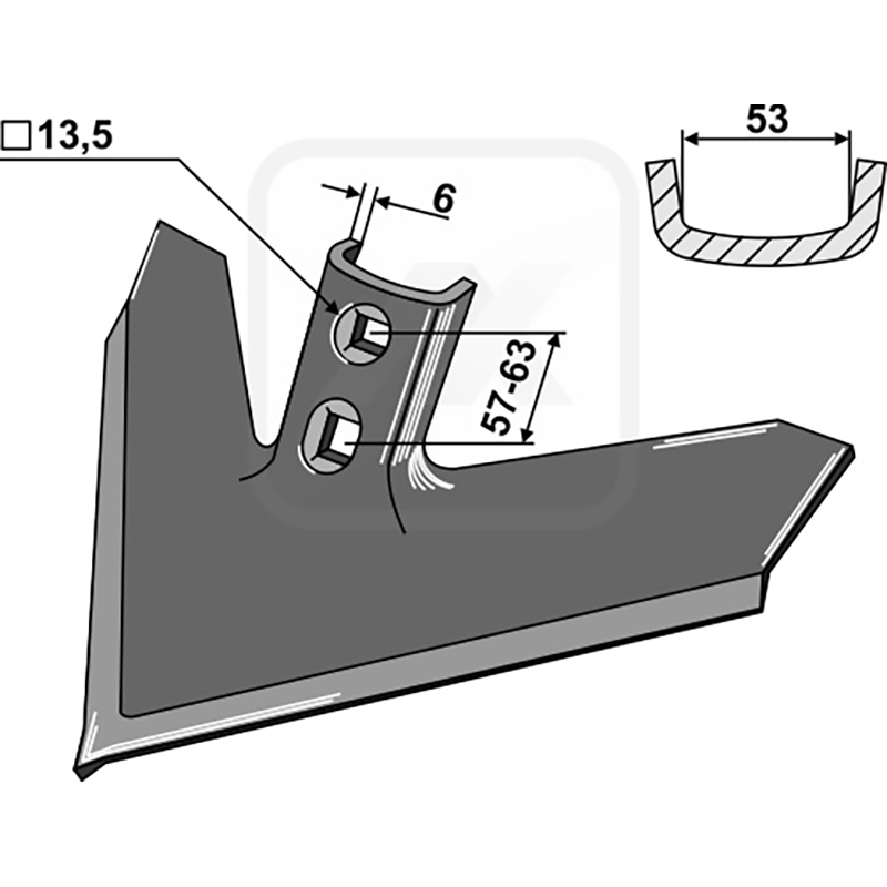 Landwirtschaft Bodenbearbeitung Grubber Schare & Leitbleche Gänsefussschar 355 x 6 John Deere|Case IH Landwirtschaft Bodenbearbeitung Grubber Schare & Leitbleche Gänsefussschar 355 x 6 John Deere|Case IH