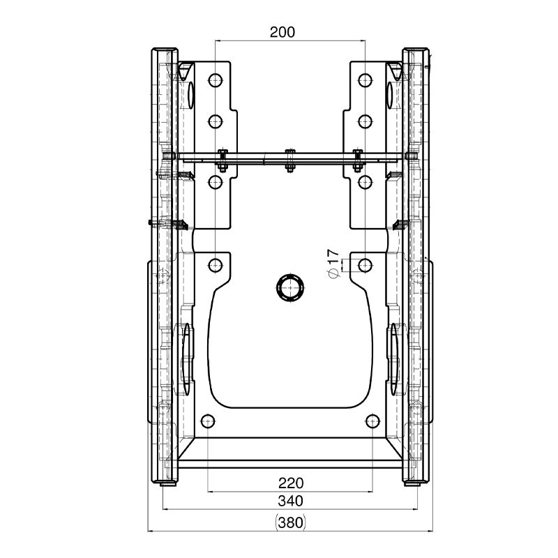 Anhaengebock Deutz AgroPrima DX-Agrostar DX-AgroXtra DX-6Reihe Scharmüller 00121010A02