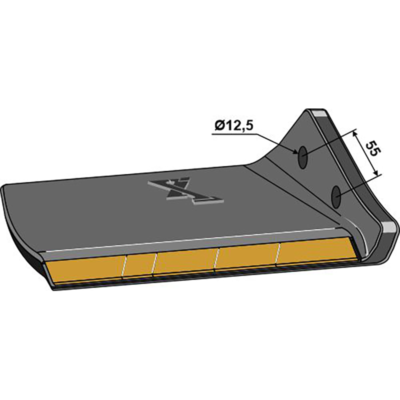 Landwirtschaft Bodenbearbeitung Grubber Schare & Leitbleche Ersatzflügel - Hartmetall - rechts Landwirtschaft Bodenbearbeitung Grubber Schare & Leitbleche Ersatzflügel - Hartmetall - rechts