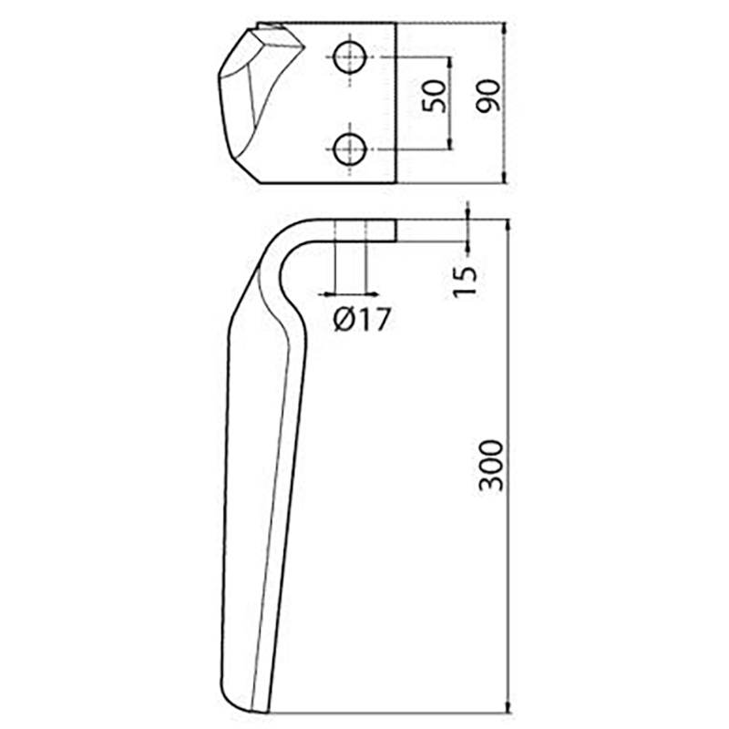 Kreiseleggenzinken Re.90X15X300 Maschio