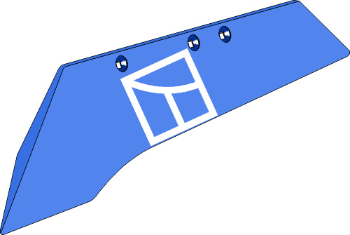 37.0034 Pflugteil Schnabelschar SSP332OL - links (2708.31.02) passend für Rabe