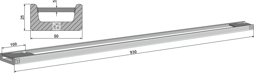 Kratzbodenleiste |69-7-155 Industriehof Scherenbostel | Kratzbodenleiste (69-7-155)