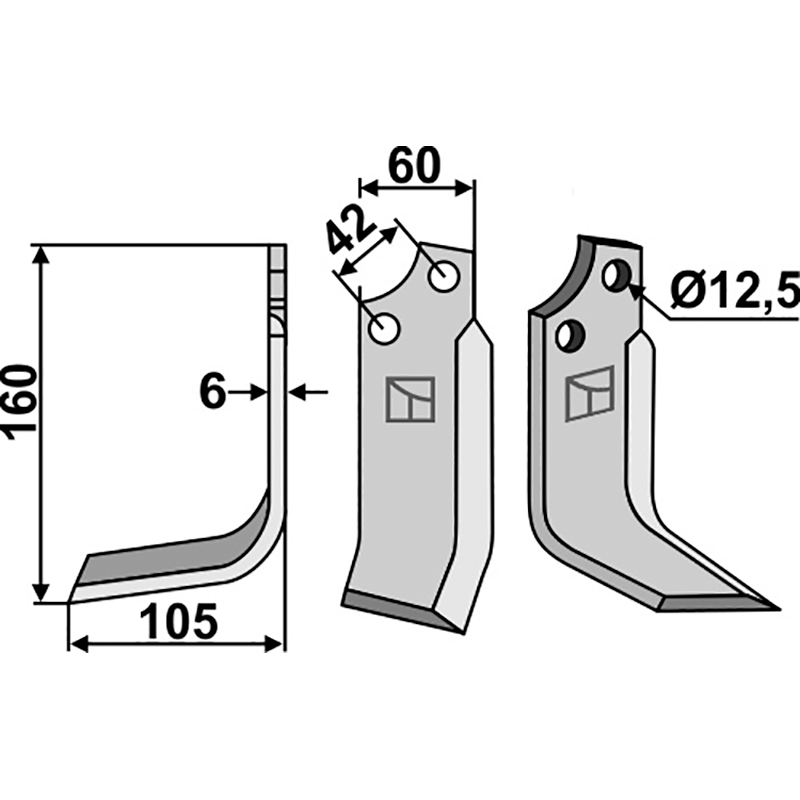 Sicma (Miglianico) 4811286 Fräsmesser, linke Ausführung IHOF SIM-08L