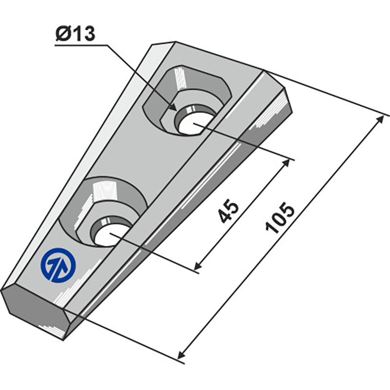 Landwirtschaft Bodenbearbeitung Grubber Schare & Leitbleche Halter - Serie 100 Landwirtschaft Bodenbearbeitung Grubber Schare & Leitbleche Halter - Serie 100
