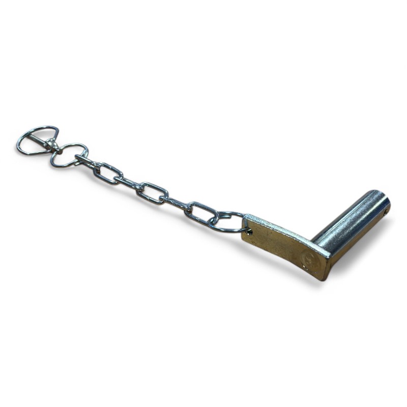Scharmüller Verriegelungsbolzen m. Kette Ø20x78 #00.442.150.2 Scharmüller Verriegelungsbolzen m. Kette Ø20x78 00.442.150.2