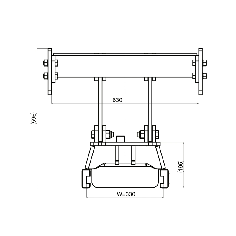 Anhängebock Lagerbock Scharmüller 00135012A02 für MB Trac 1000, 1100 