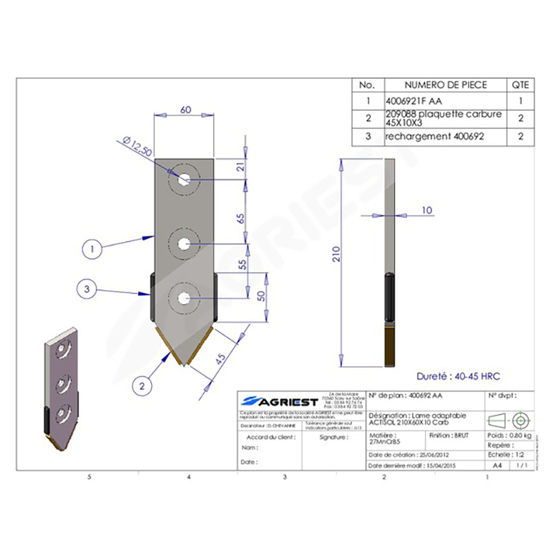 Landwirtschaft Bodenbearbeitung Grubber Tiefenlockerer Meiβel Nachbau Actisol Hartmetall