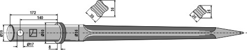 Frontladerzinken 850mm