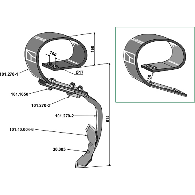 Landwirtschaft Bodenbearbeitung Grubber Schare & Leitbleche Blattfederzinken kpl. mit Schar Doublet Record Doublet-Record|HE-VA Landwirtschaft Bodenbearbeitung Grubber Schare & Leitbleche Blattfederzinken kpl. mit Schar Doublet Record Doublet-Record|HE-VA