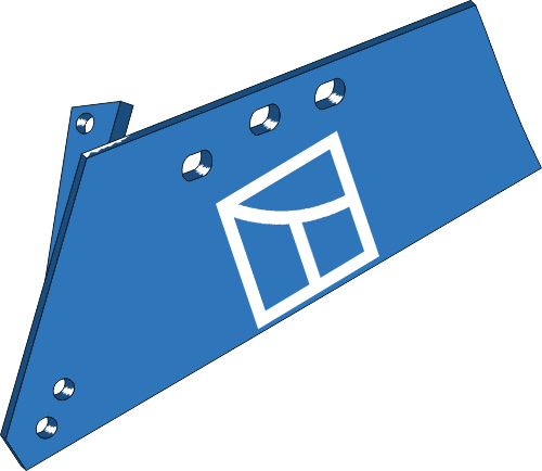 44.0075 Pflugteil Wechselspitzenschar MW245L - links 44.0075 Pflugteil Wechselspitzenschar MW245L - links passend für Frost