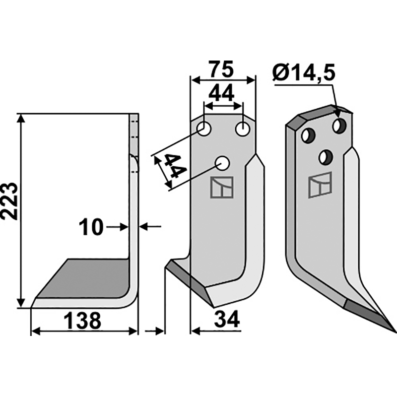 Maletti 0700 080 Fräsmesser, linke Ausführung IHOF MAL-05L