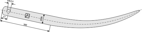 Greiferzinken 800mm