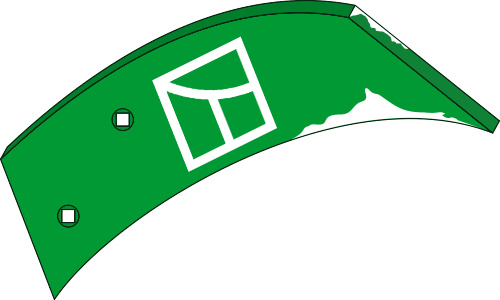 33.0029 Pflugteil Einlegeblech - links (KK073301) passend für Kverneland