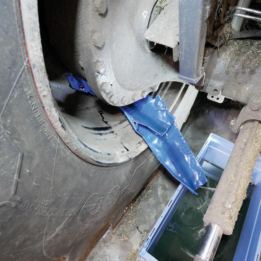 Öl-Auffangrutsche | Ideal für Ölwechsel 12006 DERBLAUE Flüssigkeits-Auffangrutsche zum Auffangen von Ölen
