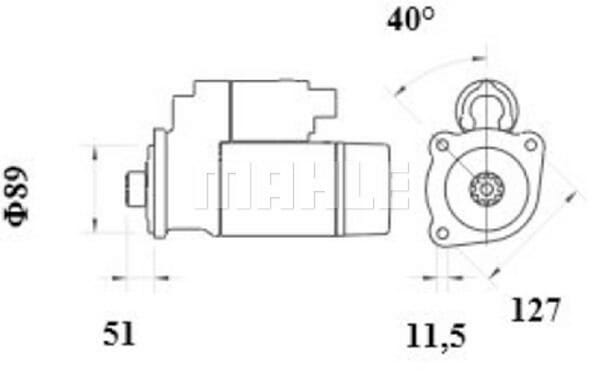 Mahle 24 V Anlasser 4,8 kW (MS975) img_2 Mahle 24 V Anlasser 4,8 kW (MS975) bild_2
