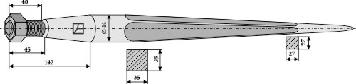 Frontladerzinken 810mm