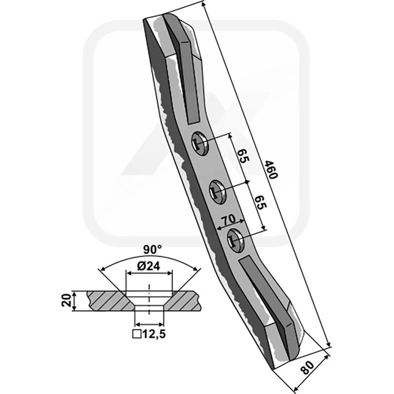 Landwirtschaft Bodenbearbeitung Grubber Schare & Leitbleche Schar Landwirtschaft Bodenbearbeitung Grubber Schare & Leitbleche Schar