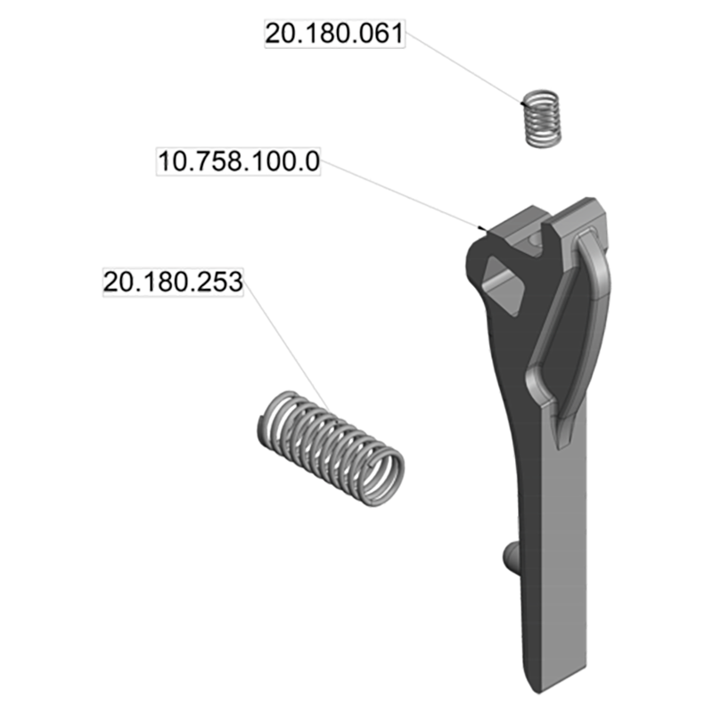 Scharmüller Auslösezunge-Set A10/A11 #02.480.100 Scharmüller Auslösezunge-Set A10/A11 #02.480.100