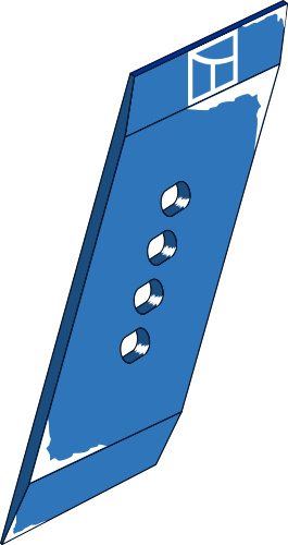 44.0009 Pflugteil Wechselspitze - links passend für Frost