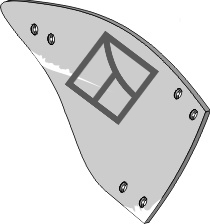 36.0063 Pflugteil Streichblech-Hinterteil - rechts (84031 - 41658403109) 36.0063 Pflugteil Streichblech-Hinterteil - rechts (84031 - 41658403109) passend für Överum