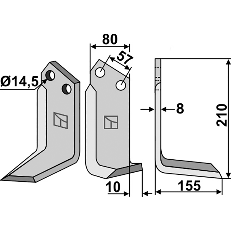 MUR-03R Fräsmesser, rechte Ausführung Muratori 120058 Fräsmesser, rechte Ausführung IHOF MUR-03R