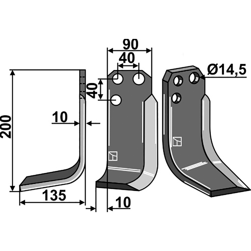 TOR-31L Fräsmesser, linke Ausführung Tortella 2985510 Fräsmesser, linke Ausführung IHOF TOR-31L