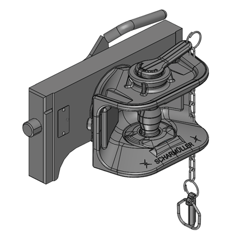 Traktorentechnik Anhängetechnik Scharmüller Zugmaul Standard mit Adapterplatte #03.3105.06-A02