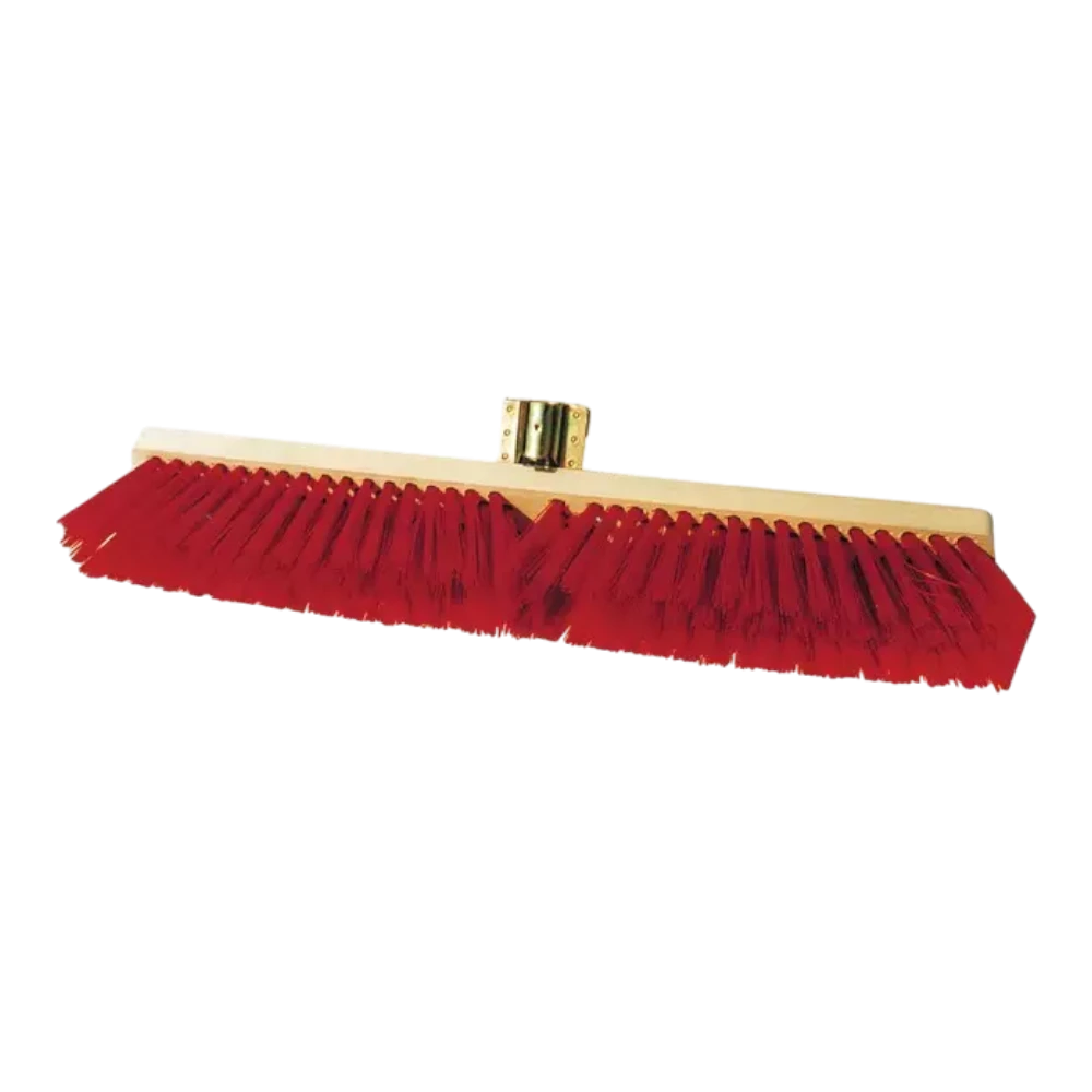 Straßenbesen PVC-Borsten rot 60 cm Straßenbesen PVC-Borsten rot 60 cm