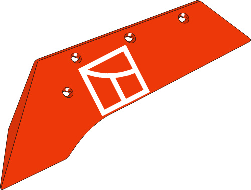 43.0072 Pflugteil Schnabelschar N172L - links (200815) 43.0072 Pflugteil Schnabelschar N172L - links (200815) passend für Niemeyer