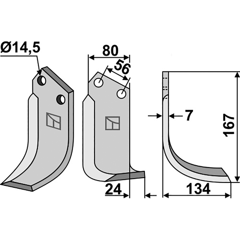 TOR-14R Fräsmesser, rechte Ausführung Tortella 2985608 Fräsmesser, rechte Ausführung IHOF TOR-14R