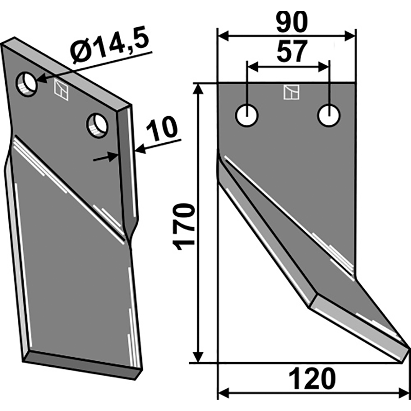 Massano Rotorzinken, rechte Ausführung IHOF MSA-12R