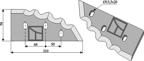 Futtermischwagenmesser, rechts