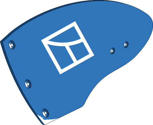 44.0035 Pflugteil Streichblech-Hinterteil HNK140L - links passend für Frost