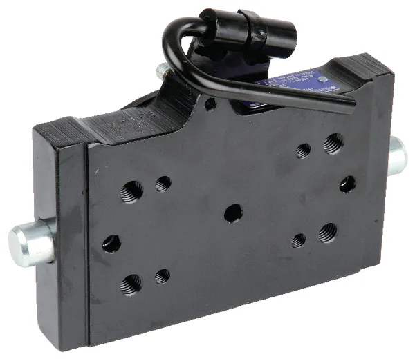 Adapterplatte 200 mm Breite und 2 Lochbilder Adapterplatte ROCKINGER RO899D00000 mit 200 mm Breite und 2 Lochbilder 83 x 56 mm und 120 x 55 mm