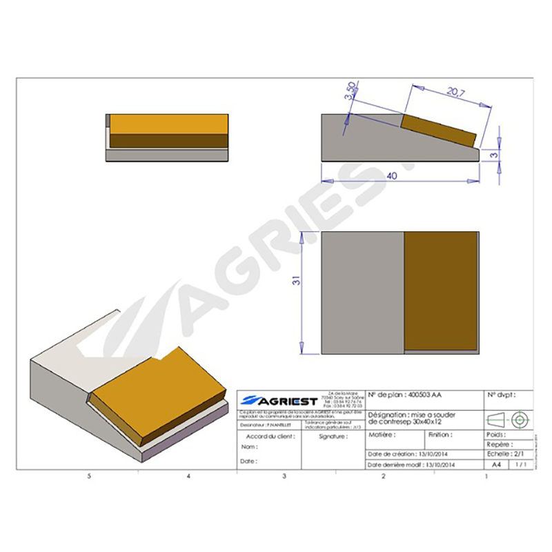 Flach Anschweissteil Anlage 30X40X12 Hartmetall Fab Grubber Anschweißteile Flach Anschweissteil Anlage 30X40X12 Hartmetall Fab