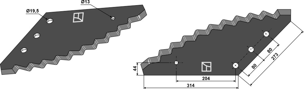 Futtermischwagenmesser