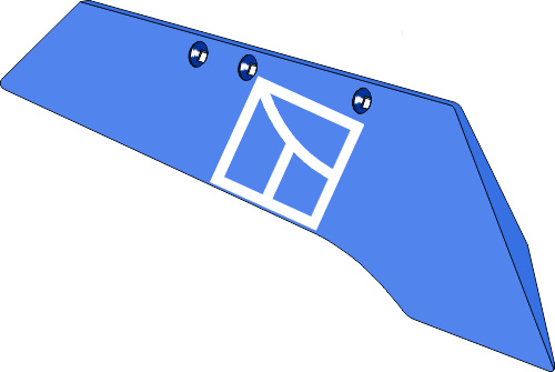 37.0033 Pflugteil Schnabelschar SSP332O - rechts (2708.31.01) passend für Rabe