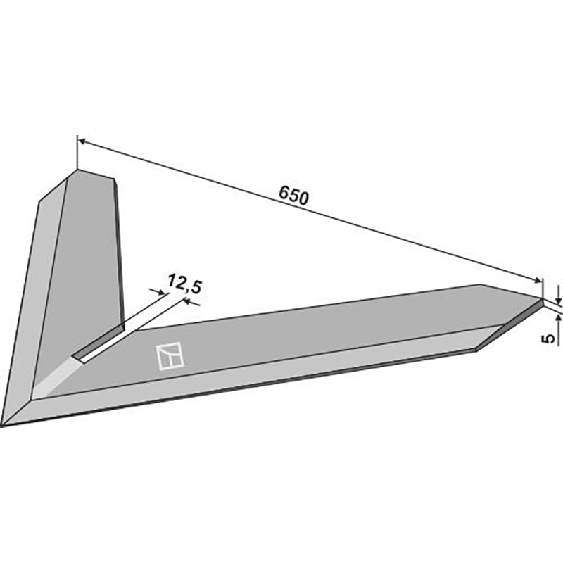 Landwirtschaft Bodenbearbeitung Grubber Schare & Leitbleche Hackschar 650mm Steketee Grubber Schare & Leitbleche Hackschar 650mm Steketee