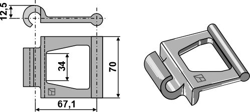 Industriehof Scherenbostel | Stahlgelenkkette (69-078-1)