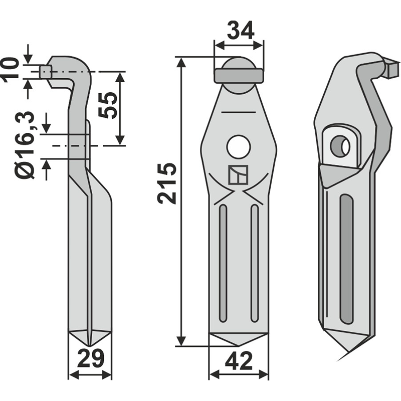 Pegoraro 8590 Rotorzinken IHOF RH86