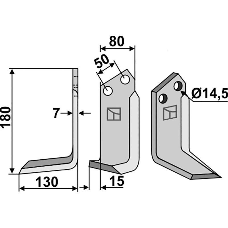 Sicma (Miglianico) 4812426/4812427 Fräsmesser, linke Ausführung IHOF SIM-09L