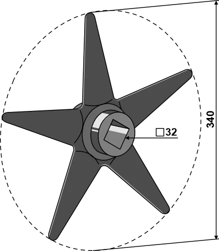 Krümelstern Ø340mm